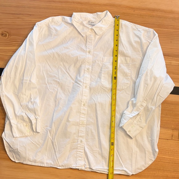 J. Crew 2 Shirt Bundle - 2X Black and White Cotton Tunic Button Down Shirts - Picture 6 of 10